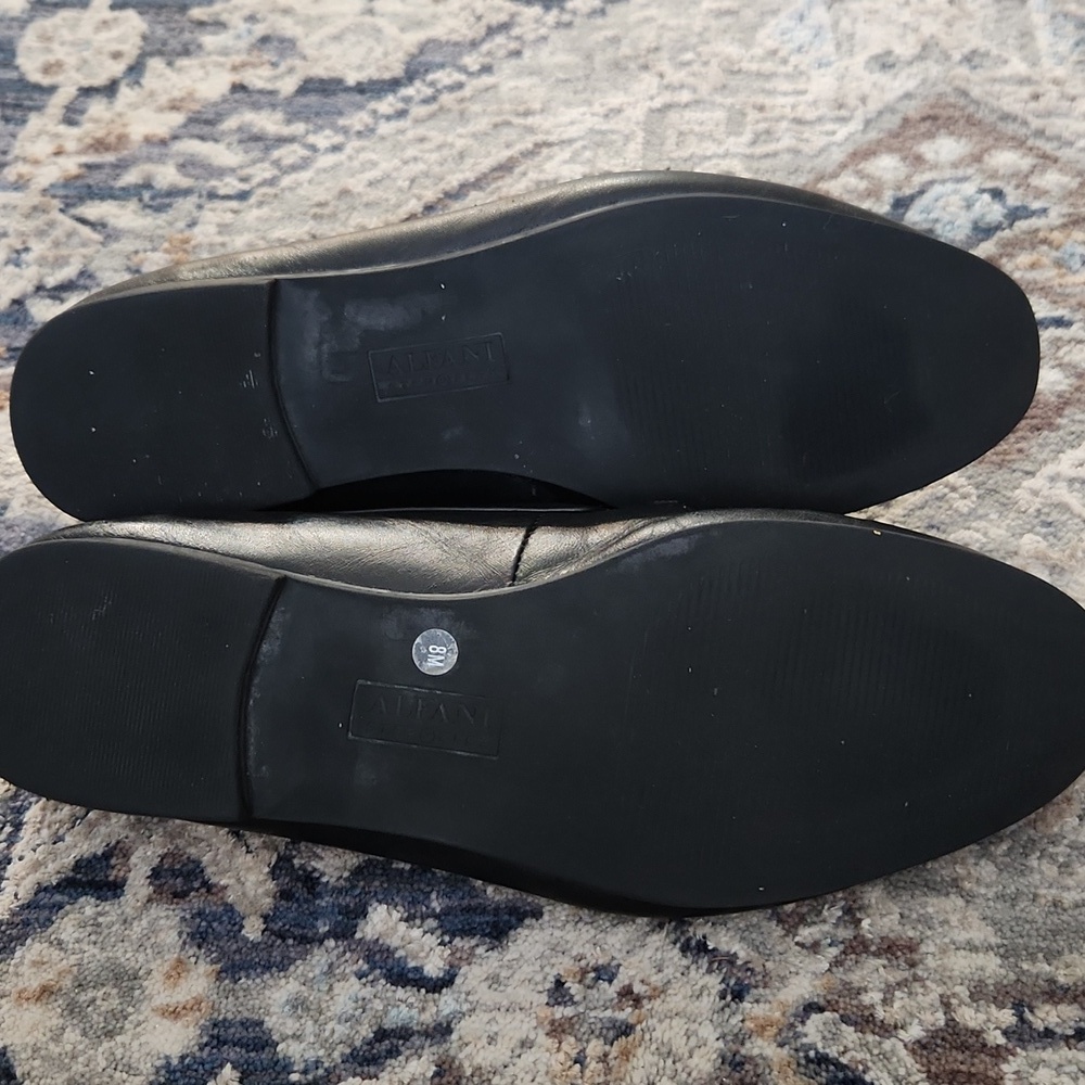 alfani step flex gayle black leather loafers - Picture 6 of 11